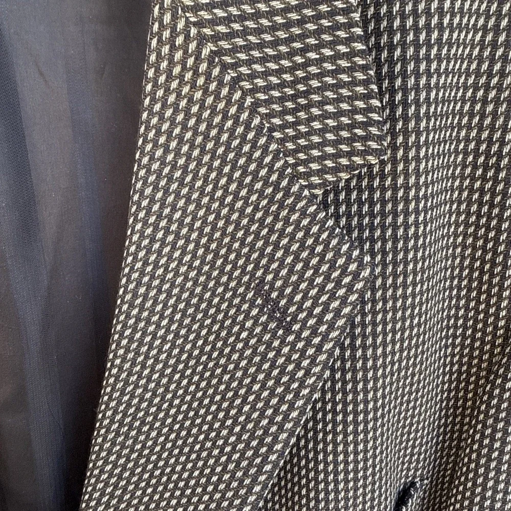 Pierre Cardin Vintage Brown Blazer Mens Made‎ In USA Pit-pit 30